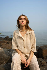 Load image into Gallery viewer, MARGOT WHEAT SET (SHIRT- PANTS)