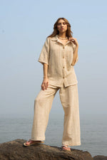 Load image into Gallery viewer, MARGOT WHEAT SET (SHIRT- PANTS)