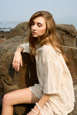 Load image into Gallery viewer, MARGOT WHEAT SET (SHIRT -SHORTS)