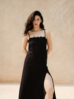 Load image into Gallery viewer, ALBA LINEN LACE DRESS