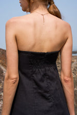 Load image into Gallery viewer, SHELBY LINEN STRAPLESS MAXI DRESS