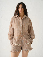 Load image into Gallery viewer, COFFEE CHECKS SHIRT