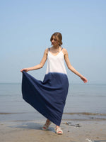 Load image into Gallery viewer, NORAH BLUE OMBRE SLIP DRESS