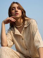 Load image into Gallery viewer, MARGOT WHEAT SET (SHIRT- PANTS)