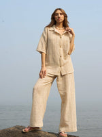 Load image into Gallery viewer, MARGOT WHEAT SET (SHIRT- PANTS)