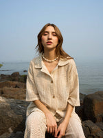 Load image into Gallery viewer, MARGOT WHEAT SET (SHIRT- PANTS)