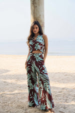 Load image into Gallery viewer, PALM TOP AND PANT SET