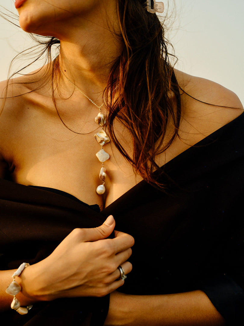 Celeste- Mother of Pearl Neckpiece