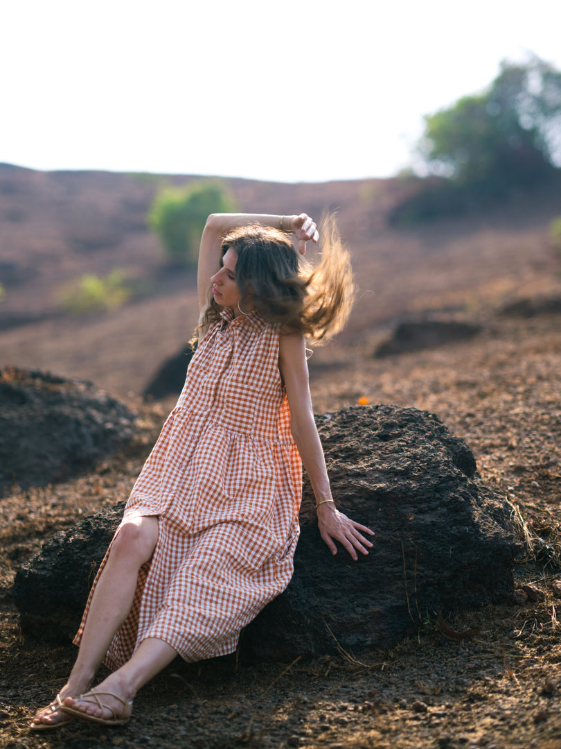 ANNIE PLEATED DRESS