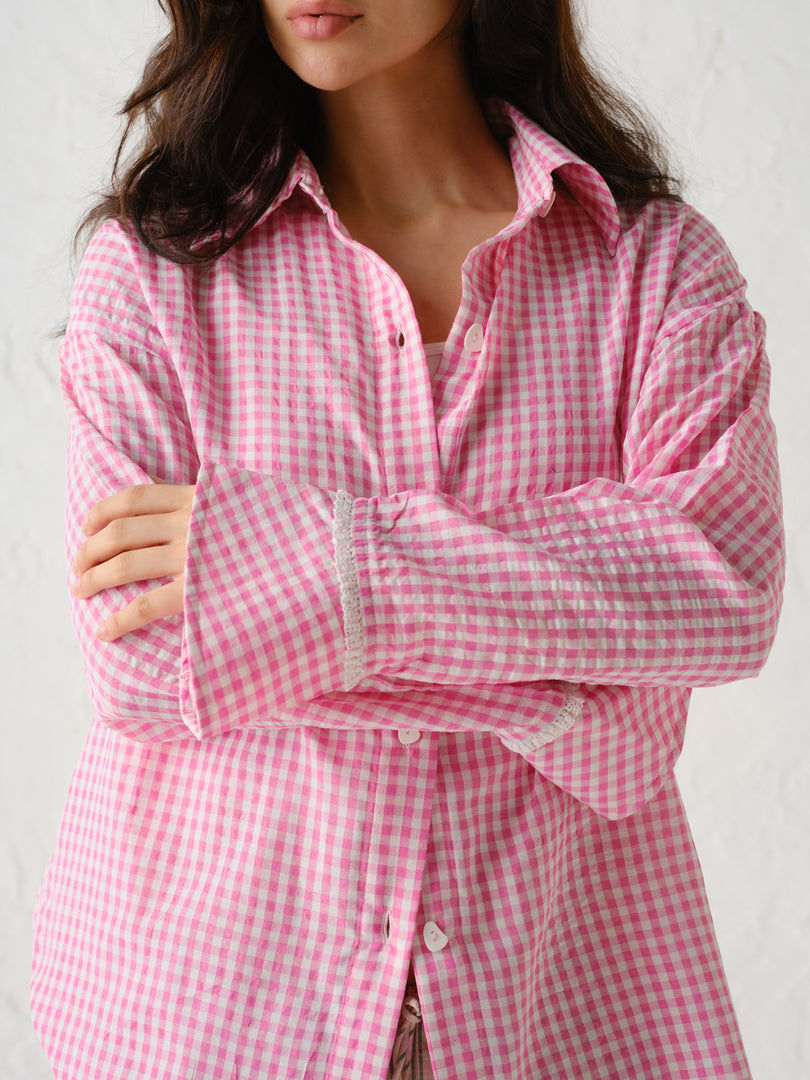 POPPY CHECKS SHIRT