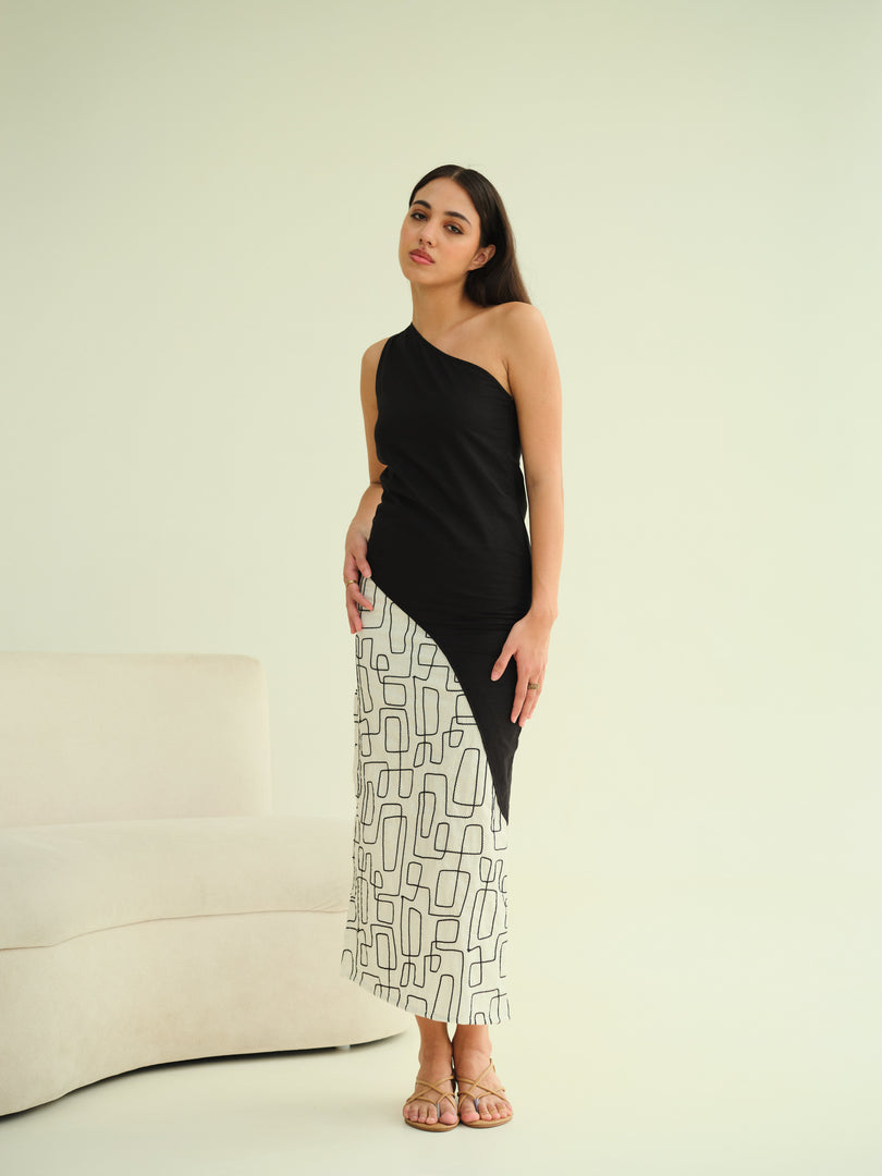 LUCIA ONE-SHOULDER DRESS