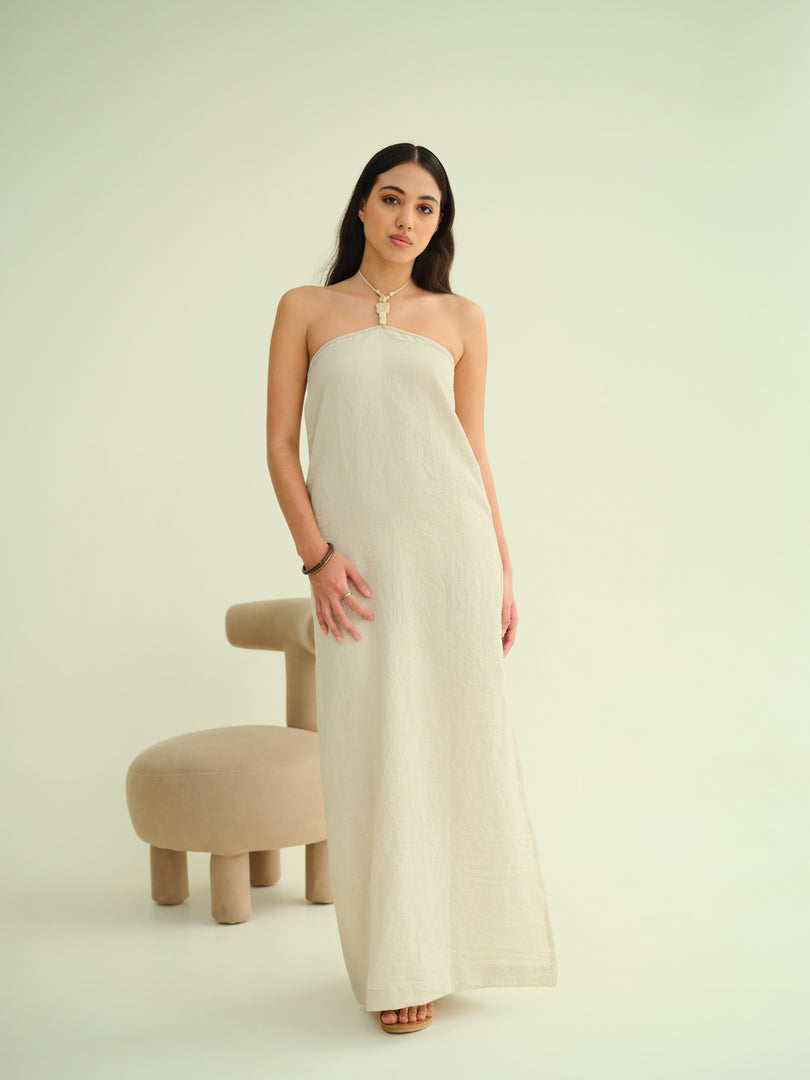 DUNE HALTER DRESS