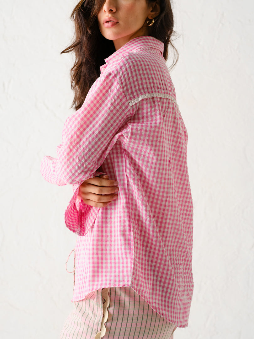 POPPY CHECKS SHIRT