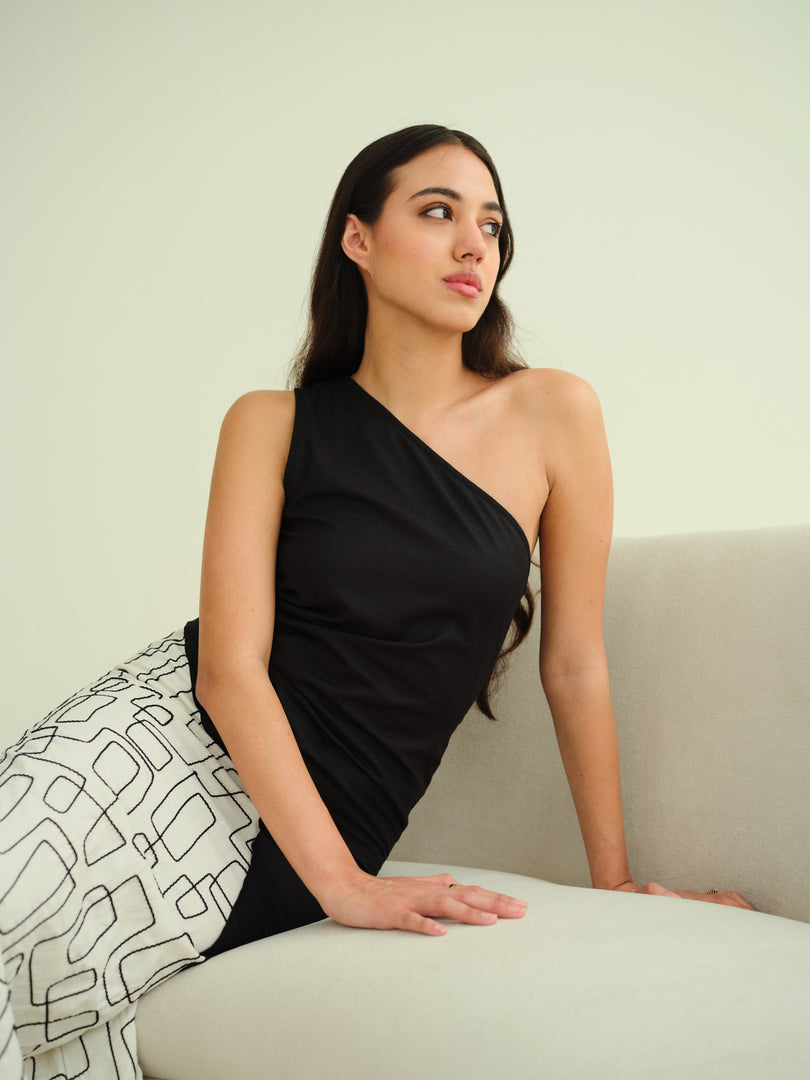 LUCIA ONE-SHOULDER DRESS