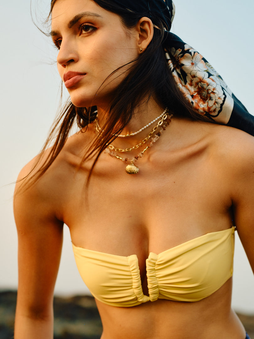 Solmare Quartz Pearl Layer Choker