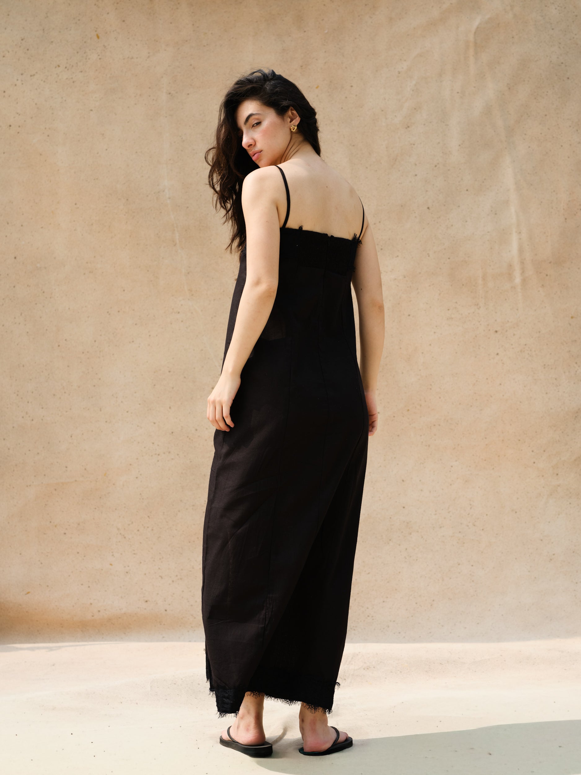 ALBA LINEN LACE DRESS