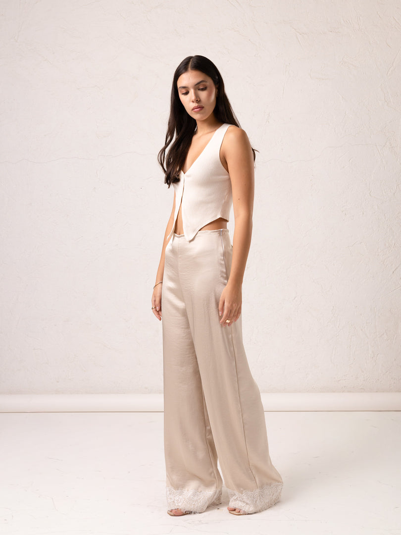 LUNE SATIN PANTS