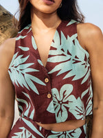 Load image into Gallery viewer, PALM  TOP AND PANT SET