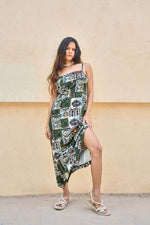 Load image into Gallery viewer, DAKOTA TRIBAL PRINT DRESS
