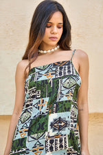 Load image into Gallery viewer, DAKOTA TRIBAL PRINT DRESS
